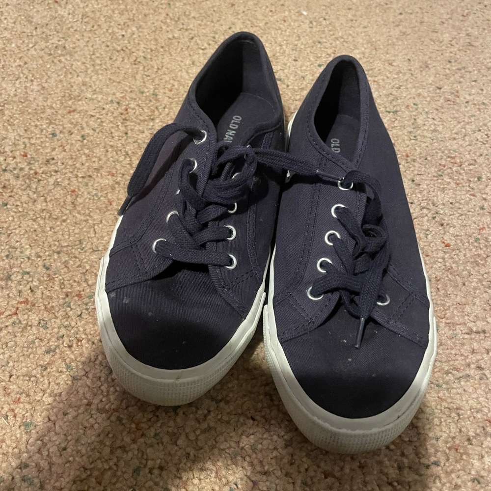 Old Navy Navy Blue Canvas Sneakers